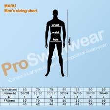 Maru Mens Size Chart