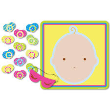 Beistle 66675 Pin The Pacifier Baby Shower Game 17 In X 18 5 In Walmart Com
