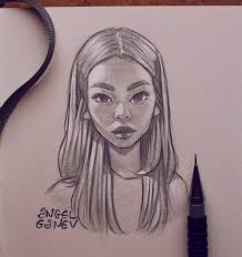 I'm passionate to share my knowledge & expertise to all upcoming artist who really passionate about photorealism. Angel Ganev On Instagram When She Has That Sociopathic Look Doe Portrait Pencil Sketch Some More Rendering Pr Pencil Art Drawings Drawing Artist Art