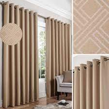 1,913 beige blackout curtains products are offered for sale by suppliers on alibaba.com, of which curtain accounts for 43%, blinds, shades & shutters accounts for 8. Beige Blackout Curtains Diamond Thermal Eyelet Ready Made Ring Top Curtain Pairs Ebay