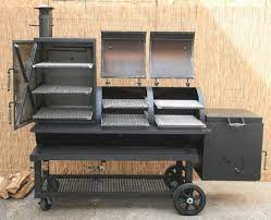 Offset Smoker With Warmer Box Heavy Duty Smoker Texas Bbq Etsy Offset Smoker Bbq Pit Smoker Barbecue Smoker