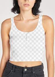Women S Crop Tank Top Png Mockup On A Model Free Image By Rawpixel Com Chanikarn Thongsupa Clothing Mockup Model Cropped Tank Top
