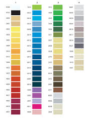 Isafil Online Color Chart