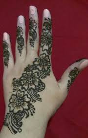 Flower Bouquet Henna Hand Tattoo Hand Henna Henna