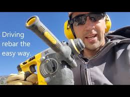 Rebar in rocky soil with SDS hammer drill