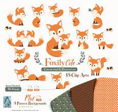 Birthday cards canvases digital crafts fabric paper crafts stickers sublimation t shirt designs. Cute Fox Clip Art Baby Fox Mommy Woodland Vector Clipart Png By Adlydesigns
