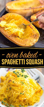 Oven Baked Spaghetti Squash Recipe Baked Spaghetti Baked Spaghetti Squash Squash Recipes