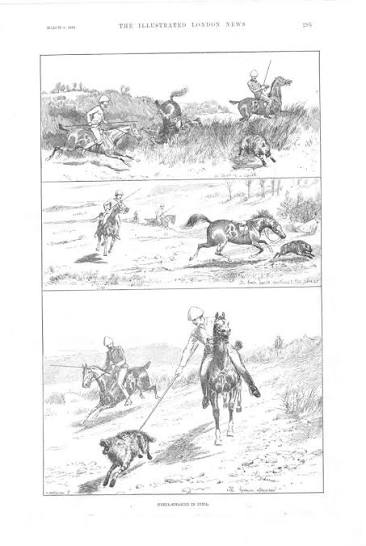 File:Hyena-Spearing in India - ILN 1889.jpg - Wikimedia Commons