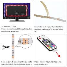 Led Strip Lights Vansky Bias Lighting For 40 60 Inch Hdtv 6 6ft Rgb Usb Powered Led Light Strip With Rf Remote Tv Backlight Kit For Flat Screen Tv Pc Reduce Eye Strain And Increase Image