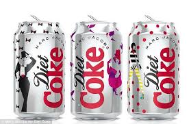 Revealed Marc Jacobs Unveils His Whimsical Diet Coke Can Designs After Being Appointed New Creative Director Mit Bildern Cola Light