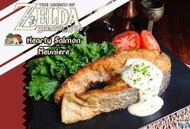 Zelda botw recipie list · github. Finished Recipe Of Salmon Meuniere Compared To The Pixel Sprite From The Legend Of Zelda Breath Of The Wild Ga Salmon Meuniere Recipe Cooking Salmon Game Food