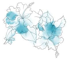 Resource Blue Flower Png By Ektamisra Blue Flower Png Free Hand Drawing Hand Painted Flowers