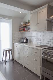 Grey kitchen cabinets white shiny floor qarmazi black via. Pin On House