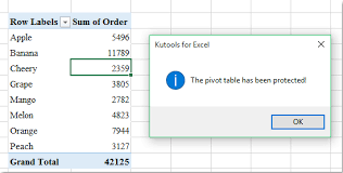 Changing the slicer does not change which two series are displayed. How To Protect Pivot Table In Excel