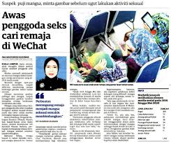 Abang bob, seorang tutor peribadi yang mengajar lily di rumahnya. Keratan Akhbar Pilihan Awas Polis Daerah Selama Perak Facebook