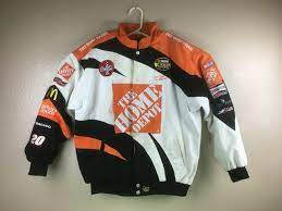 This is an insane button up jacket. Tony Stewart 20 Size Xl Home Depot Nascar Racing Jacket Chase Authentics Sportscards Com