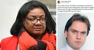 Diane Abbott targets Mail journalist who wrote Angela Rayner article