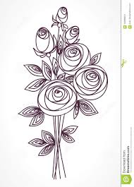 Godi di mazzo di fiori pitturato per utente non registrato. Mazzo Di Fiori Stilizzato