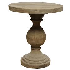 Dawson round pedestal coffee table. Wood Pedestal Side Table Ideas On Foter