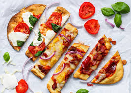 How To Make Naan Bread Pizza 3 Ways To Top It Eating With Heart Recipe In 2020 Naan Bread Pizza Pizza Bread Naan Bread
