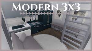 2 storys , a elevator , one story , 10 bedrooms, 7 bathrooms, 3x3 house, 13 play rooms, 56 rooms in the house , . Roblox Welcome To Bloxburg Modern 3x3 Youtube