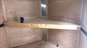 Enclosed trailers for sale at m&g trailer sales minnesota. Diy V Nose Trailer Shelf Workbench Using E Track Youtube