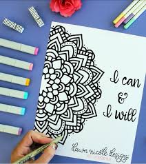 Positive coloring pages for adults. 12 Inspiring Quote Coloring Pages For Adults Free Printables Everythingetsy Com