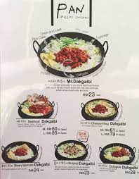 Desain restaurant mr dakgalbi sangat bagus. Mr Dakgalbi Menu Menu For Mr Dakgalbi Sri Petaling Kuala Lumpur