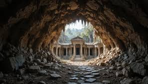 Majestic Cave Temple Stock ...