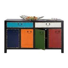 Sideboard Harlekin Pappelholz Schwarz Bunt Lackiert Home24 Sideboard Kare Design Wohnzimmer Sideboard
