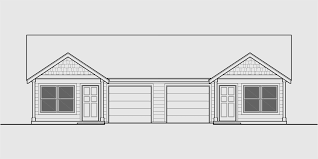 Include the description for the flooring of the gazebo in the plan. Duplex House Plan With Garage In Middle 3 Bedrooms Bruinier Associates Garage House Plans Duplex House Duplex House Plans
