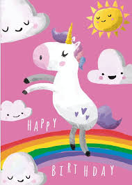 Happy Birthday Unicorn Birthday Card Printable Happy Birthday Birthday Wishes Greeting Cards Happy Birthday Cards Happy Birthday Illustration