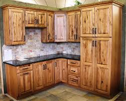 This kitchen area layout utilizes substantial cabinetries made from buffed wooden planks along with glass doors, therefore property owners and also visitors can easily see the a glass of wine, coffee as well as various other glasses. Design Collection Mesmerizing Hickory Kitchen Cabinets 50 New Inspiration
