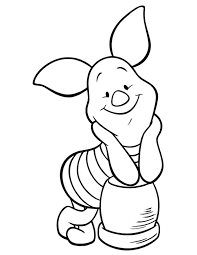 Adorable Piglet Pig Coloring Pages To Print Disney Coloring Pages Disney Colors Cartoon Coloring Pages