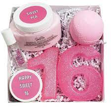 So make it mean this sweet 16 gift acknowledges that she's growing up and you support and value her journey to. Happy Sweet 16 Spa Gift Basket Sweet 16 Gifts Sunbasil Soap