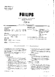 PHILIPS 759A AC RADIO 1941 SM Service ...
