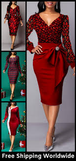 Nye Dress Rosewe 2020 New Outfits For Women In 2020 Red Dress Women Womens Dresses Holiday Dresses