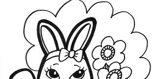 The easter bunny coloring pages printable show the easter bunny in a number of different avatars. Cute Baby Bunny Coloring Pages Coloring Home