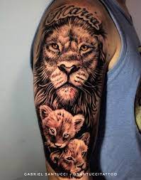 Tatuagem Leao Com Filhotes Tatuagem Leao Tatuagem Tatoo