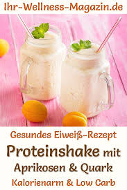 Aprikosen Proteinshake Mit Quark Eiweissshake Rezept Zum Abnehmen Eiweissshake Rezept Rezepte Essen