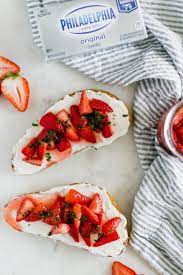 Strawberry Cream Cheese Toast Recipe Cream Cheese Toast Cheese Toast Recipe Strawberry Cream Cheese