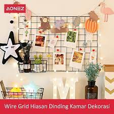 Poster yang kamu sukai bisa menunjukkan kepribadianmu lho. Aonez Wire Grid Hiasan Dinding Kamar Dekorasi Merah Muda 60x30cm Shopee Indonesia