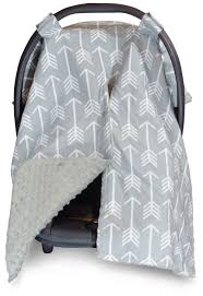 Arrow Car Seat Canopy With Grey Dot Minky And Peekaboo Opening Mit Bildern Baby Kinderwagen Kinder Wagen Nachwuchs