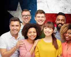 Image of diverse group of people in Houston