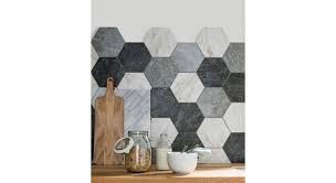 Béton teinté dans la masse. Carrelage Hexagonal Bleu Venus Et Judes