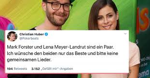 Das haben sich jetzt einige follower auf der videoplattform tiktok gefragt. Das Netz Hat Viel Freude Mit Dem Neuen Traumpaar Lena Mark Forster The Best Social Media De