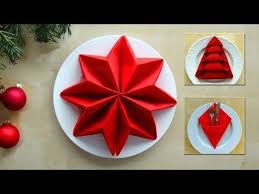 Servietten Falten Weihnachten Ideen Zum Tischdeko Basteln Weihnachtsdeko Servietten Falten Weihnachten Servietten Falten Weihnachtsbaum Servietten Falten