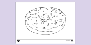 I've created these fun food colouring pages to make staying indoors a little more bearable right now, and they're totally free. Free Donut Colouring Page Colouring Sheets