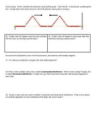 Teach the children well science april. Waves Lab Phet Simulation Lab Worksheet By Mr E Science Theater