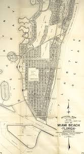 City of miami beach 1700 convention center drive miami beach florid. Miami Beach Map First Edition